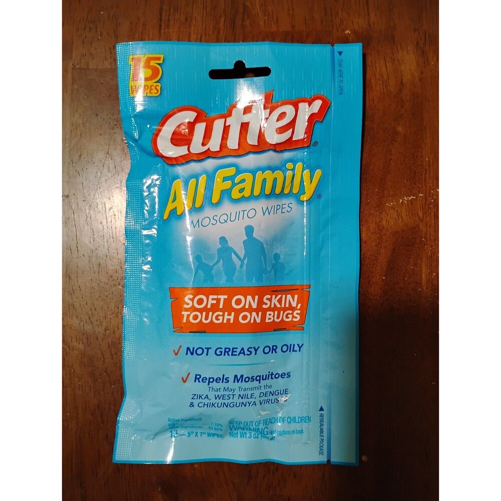 Cutter All Family Mosquito wipes